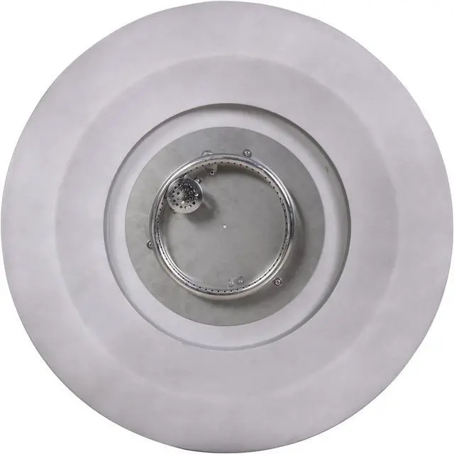 Alt view image 3 of 6 - 30" Round 40,000 BTU  Propane fire pit  Outdoor concrete fire table,  Grey