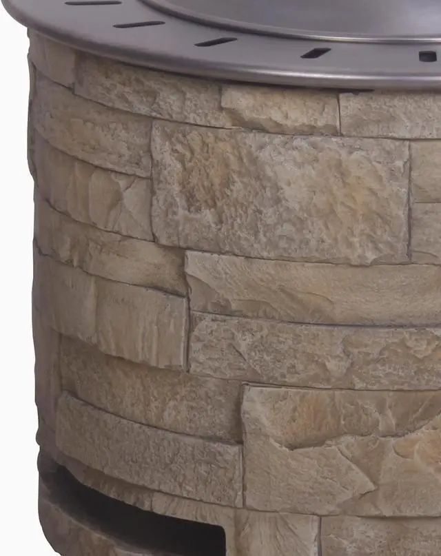 Alt view image 3 of 7 - Smokeless Firepit With Wood Pellet/Twig/Wood As The Fuel, Stackstone Look