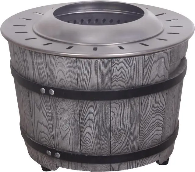 Alt view image 2 of 7 - Smokeless Firepit With Wood Pellet/Twig/Wood As The Fuel, Wood Look