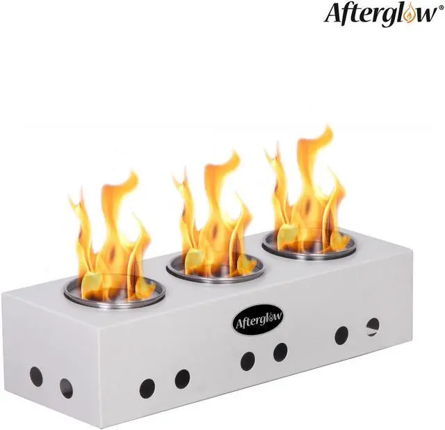 Main image of Steel Tabletop Fire Pit Portable White Fire Bowl for Indoor&Outdoor  use