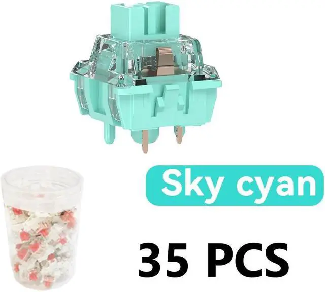 Main image of RK Royal Kludge Switch 35 Pcs Original Mechanical Keyboard Switch DIY Replaceable Switches for Mechanical Gaming Keyboard