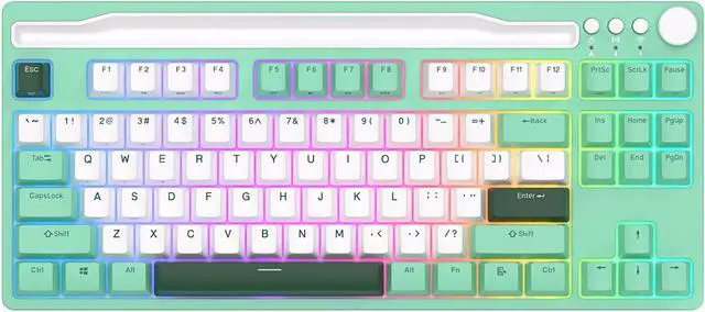 Main image of RK Royal Kludge H87 Wireless Mechanical Keyboard Hot-wappable Tri-Mode 2.4G/USB-C/Bluetooth 87 keys RGB Backlit Garmer Keyboard