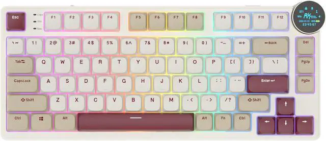 RK ROYAL KLUDGE N80 Low Profile Mechanical Keyboard w/Smart