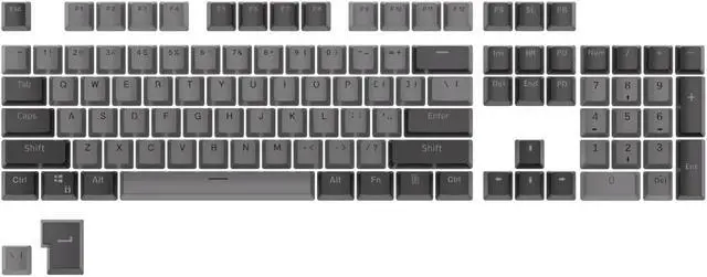 Alt view image 4 of 7 - RK ROYAL KLUDGE PBT Keycap set 104 Keys PBT Keycaps Thick PBT Double-Shot Gaming Keycaps for Mechanical Keyboards Keyboard Keys 104 87 61 (Color Random)