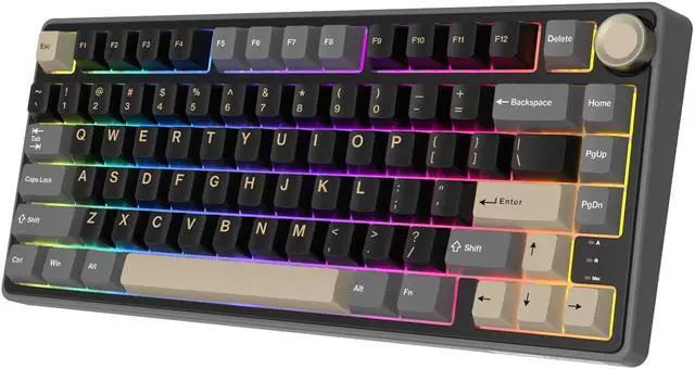 【GASKET】RK  KLUDGE R75 ゲーミング キーボード RK ROYAL KLUDGE R75 Gaming Keyboard Wired with Volume Knob