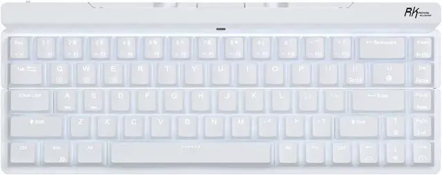 Alt view image 3 of 7 - RK Royal Kludge RKF68 Foldable Mechanical Keyboard Dual Mode Wireless Bluetooth, 68 Keys Mini Keyboard. RK Red White