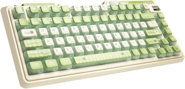 Alt view image 2 of 6 - RK ROYAL KLUDGE K75 PRO+ RGB 75% Wireless Gasket Mechanical Keyboard Triple Mode BT 5.0/2.4G/USB-C 82 Keys Hot Swappable Gaming Keyboard Knob Power Display Custom Linear Switches