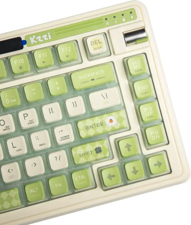 Alt view image 4 of 6 - RK ROYAL KLUDGE K75 PRO+ RGB 75% Wireless Gasket Mechanical Keyboard Triple Mode BT 5.0/2.4G/USB-C 82 Keys Hot Swappable Gaming Keyboard Knob Power Display Custom Linear Switches