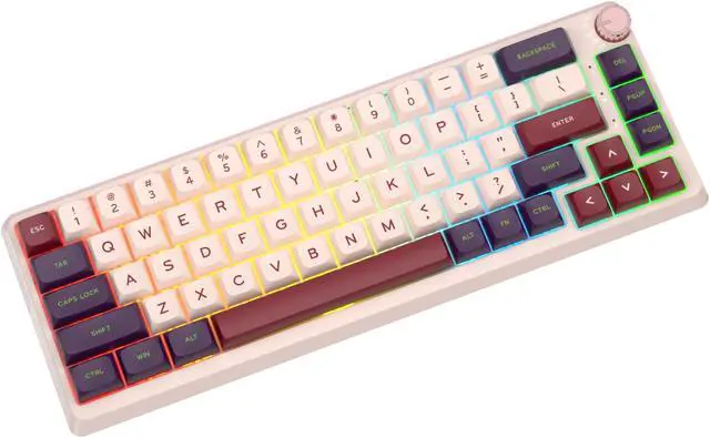 Alt view image 3 of 7 - RK ROYAL KLUDGE Kzzi K68 Three-mode Mechanical Keyboard Wireless Bluetooth Wired Rgb Gasket Structure Customized Lightweight Portable Keyboard
