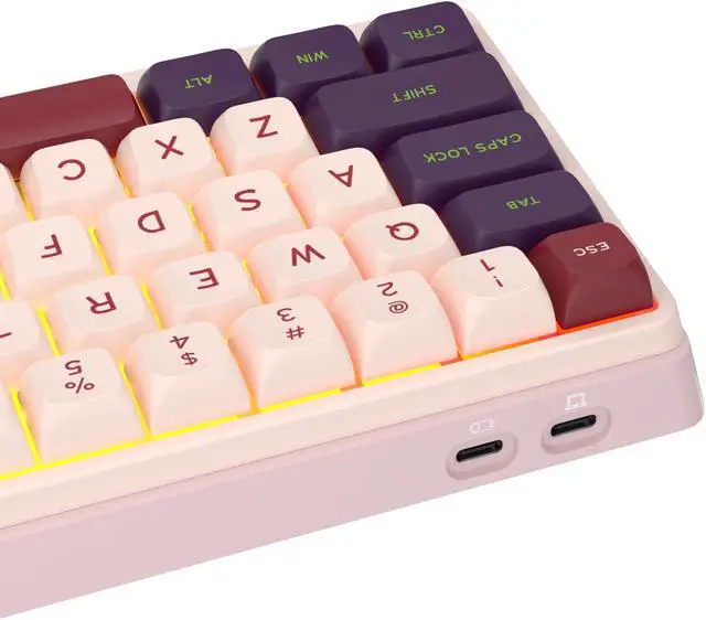 Alt view image 4 of 7 - RK ROYAL KLUDGE Kzzi K68 Three-mode Mechanical Keyboard Wireless Bluetooth Wired Rgb Gasket Structure Customized Lightweight Portable Keyboard