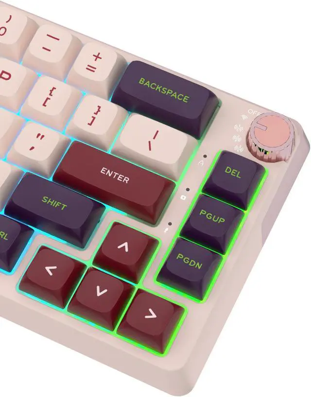 Alt view image 5 of 7 - RK ROYAL KLUDGE Kzzi K68 Three-mode Mechanical Keyboard Wireless Bluetooth Wired Rgb Gasket Structure Customized Lightweight Portable Keyboard