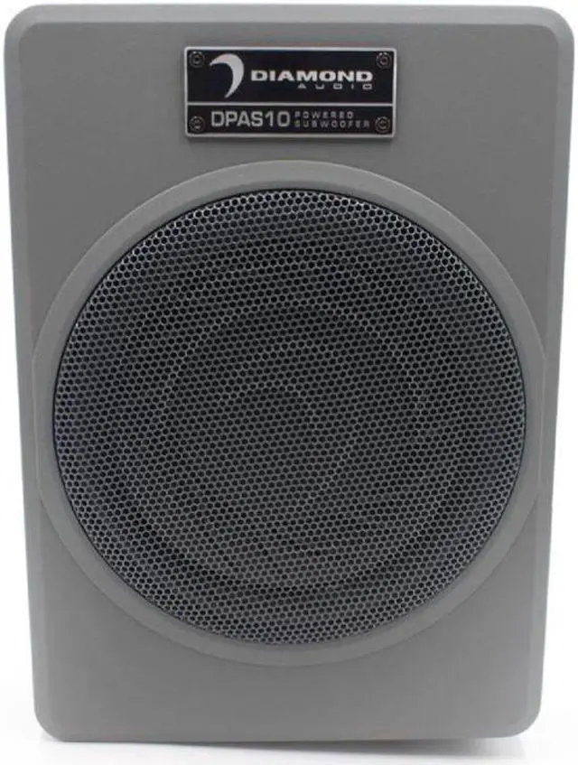 Alt view image 3 of 3 - Diamond Audio DPAS10 10" 300W Amplified Low Profile Ported Subwoofer Under Seat