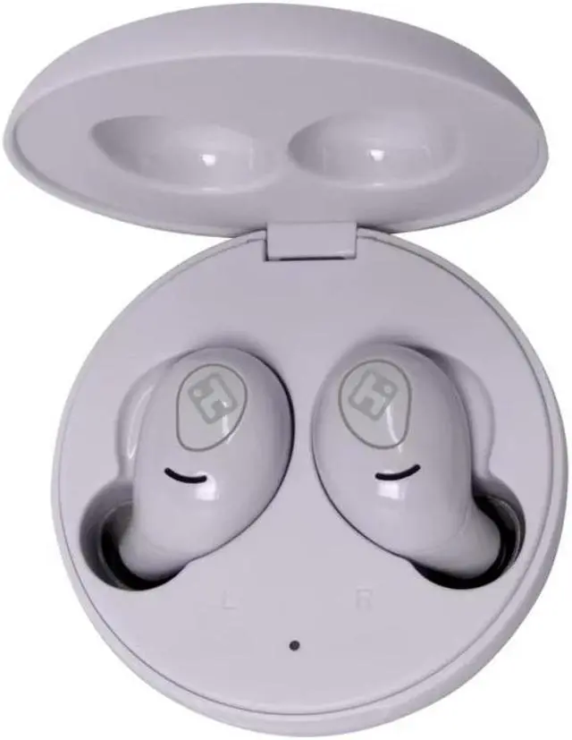 Alt view image 2 of 2 - XT-59 Water-Resistant Wireless Bluetooth Earbuds with Round Charging Case (BE-200)