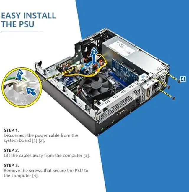 Alt view image 5 of 5 - POINWER H240AS-01 H240AS-00 L240AS-00 2TXYM 3WN11 240W Optiplex 7010 SFF Power Supply for Dell Optiplex 390 790 960 990 3010 9010 Small Form Factor Systems CCCVC 3RK5T ac240as-00 D240ES-00