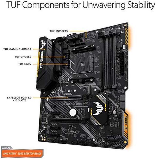 ASUS TUF B450-Plus Gaming Motherboard (ATX) AMD Ryzen 2 AM4 DDR4 ...