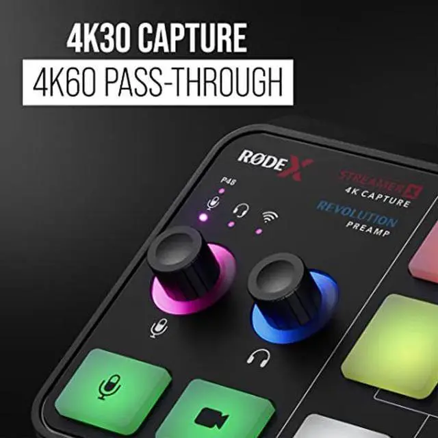 Alt view image 3 of 5 - RODE X Streamer X Professional Integrated Audio Interface and 4K Video Capture Card with XLR, HDMI and TRRS Connectivity for Streaming, Gaming and Content Creation