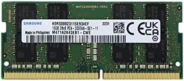 Main image of Samsung 16GB (1x16GB) DDR4 3200MHz PC4-25600 SODIMM 2Rx8 CL22 1.2v Gaming Laptop Notebook RAM Memory Module Upgrade M471A2K43EB1-CWE