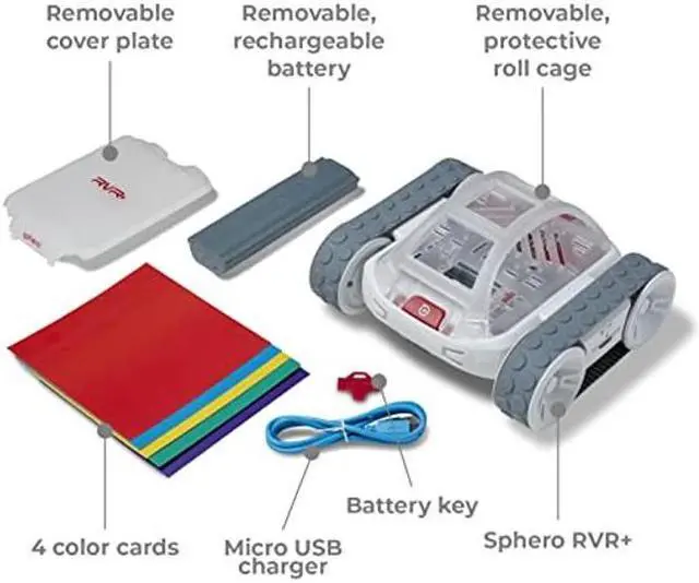 Alt view image 2 of 5 - Sphero RVR+: Programmable Robot Car for Beginners, Programmers & Inventors | Customizable & Expandable | Learn Coding & Computer Science | | Micro:bit & Raspberry Pi Compatible