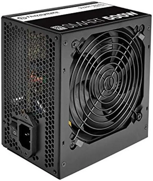 Alt view image 2 of 5 - Thermaltake Smart 500W 80+ White Certified PSU, Continuous Power with 120mm Ultra Quiet Cooling Fan, ATX 12V V2.3/EPS 12V Active PFC Power Supply PS-SPD-0500NPCWUS-W