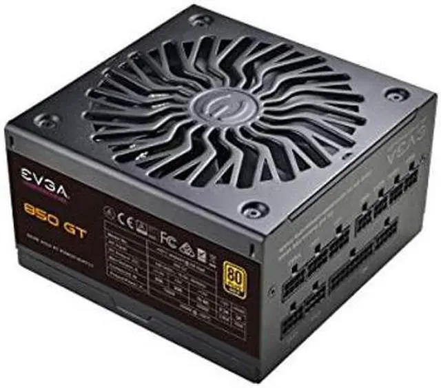 Alt view image 4 of 5 - EVGA SuperNOVA 850 GT, 80 Plus Gold 850W, Fully Modular, Auto Eco Mode with FDB Fan, 7 Year Warranty, Includes Power ON Self Tester, Compact 150mm Size, Power Supply 220-GT-0850-Y1