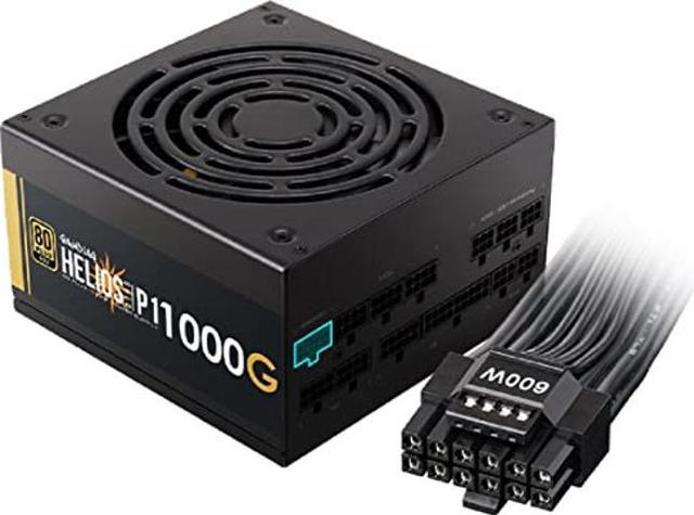 GAMDIAS Gaming Power Supply, 1000W Gold Full Modular 80 Plus Gold Certified  PC Computer PSU for Desktops, PCIE 5 & ATX3.0, Helios P2-1000G