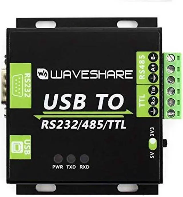Alt view image 3 of 5 - USB to RS232 / RS485 / TTL (UART) Industrial Isolated Converter with Original FT232RL Inside Aluminium Alloy Enclosure Power/ADI Magnetical Isolation,TVS Diode