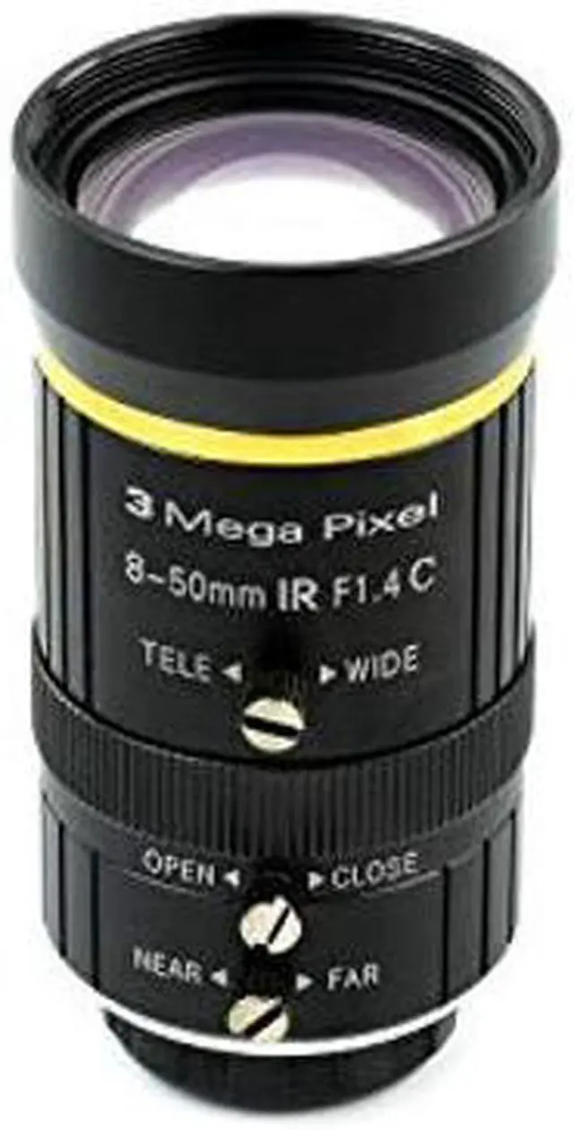 Main image of Waveshare Industrial Zoom Lens 8-50mm Adjustable Focal Length with Adjustable Angle of View C-Mount Compatible with Raspberry Pi HQ Camera