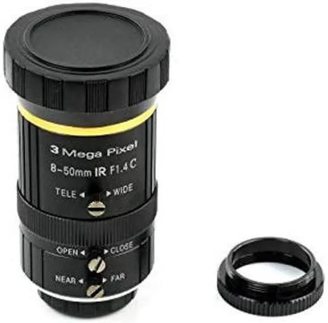 Alt view image 2 of 5 - Waveshare Industrial Zoom Lens 8-50mm Adjustable Focal Length with Adjustable Angle of View C-Mount Compatible with Raspberry Pi HQ Camera