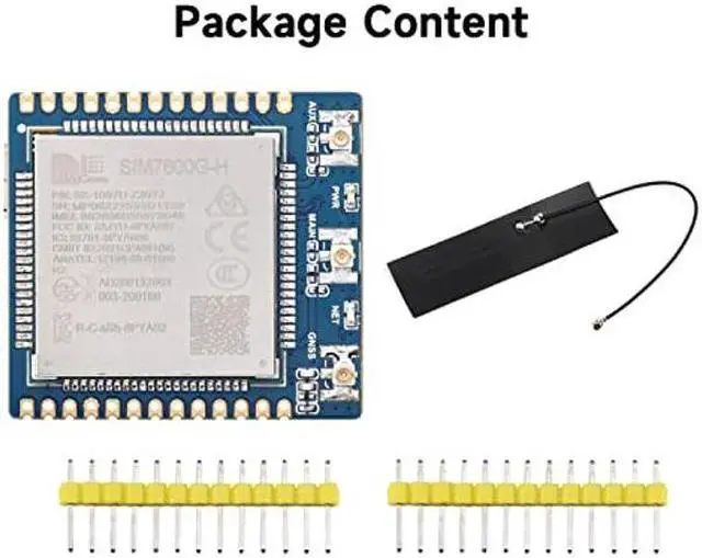 Alt view image 2 of 5 - Waveshare SIM7600G-H 4G Communication Module, Multi-Band Support, Compatible with 4G/3G/2G, with GNSS Positioning-Standard Version