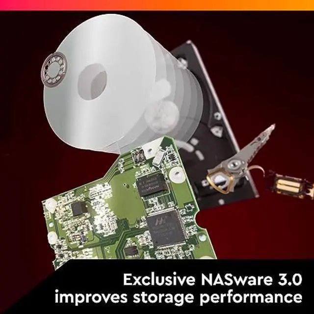 Alt view image 4 of 5 - Western Digital 1TB WD Red Plus NAS Internal Hard Drive HDD - 5400 RPM, SATA 6 Gb/s, CMR, 64 MB Cache, 3.5" - WD10EFRX
