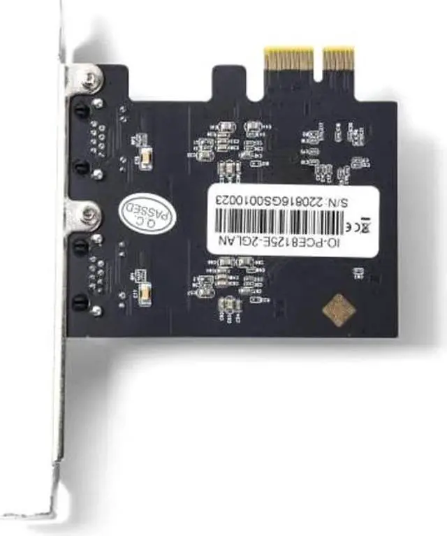 Alt view image 5 of 5 - 2.5G PCIe Network Adapter NIC Card, RTL8125B 2.5Gbps/1Gbps/100Mbps PCIe Gigabit Network Card NIC for Gaming/Office, Support Windows/Linux