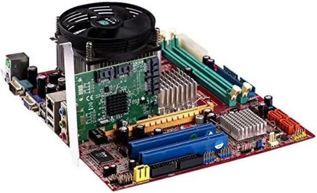 Alt view image 5 of 5 - I/O Crest 4 Port SATA III PCI-e 2.0 x1 Controller Card Marvell 9215 Non-Raid with Low Profile Bracket SI-PEX40064