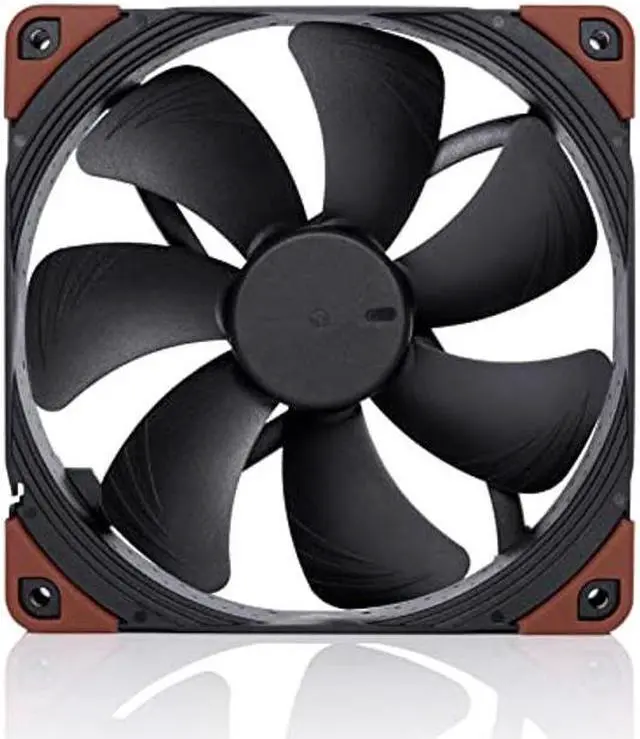 Alt view image 3 of 5 - Noctua NF-A14 iPPC-3000 PWM, Heavy Duty Cooling Fan, 4-Pin, 3000 RPM (140mm, Black) for Desktop