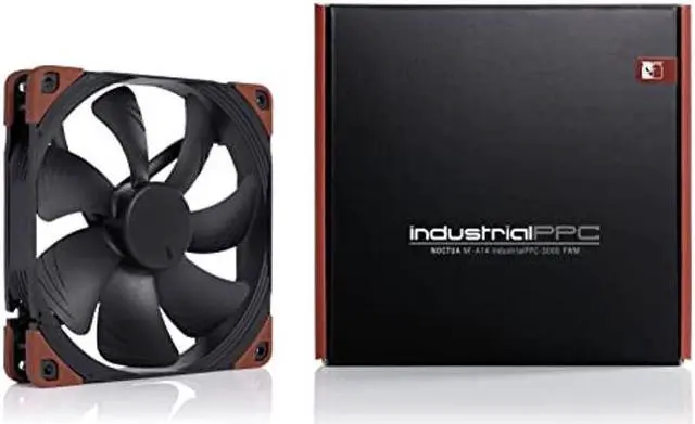 Alt view image 5 of 5 - Noctua NF-A14 iPPC-3000 PWM, Heavy Duty Cooling Fan, 4-Pin, 3000 RPM (140mm, Black) for Desktop