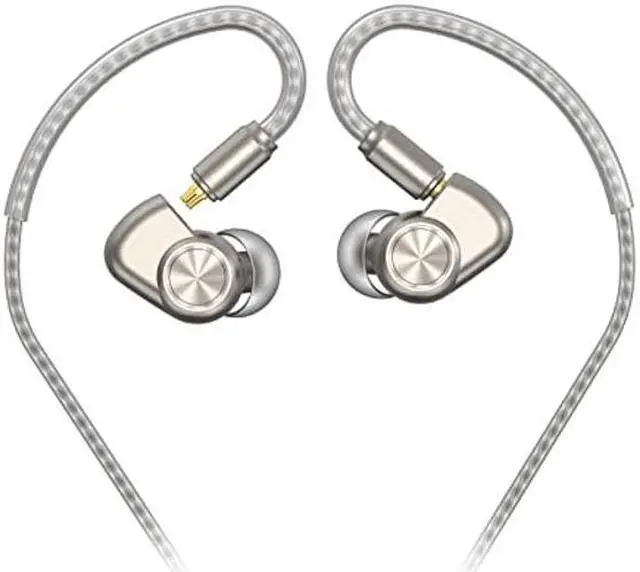 Main image of SoundMAGIC E90C Wired Earbuds with Microphone - Coaxial Dual Driver in Ear Monitor Earphones HiFi Stereo Over-Ear Hooks IEM Headphones with Detachable Cable for Musician Audiophile