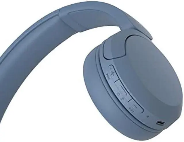 Alt view image 4 of 5 - Sony WH-CH520L Wireless Bluetooth Headphones - Up to 50 Hours Battery Life with Quick Charge Function, On-Ear Model - Matte Blue