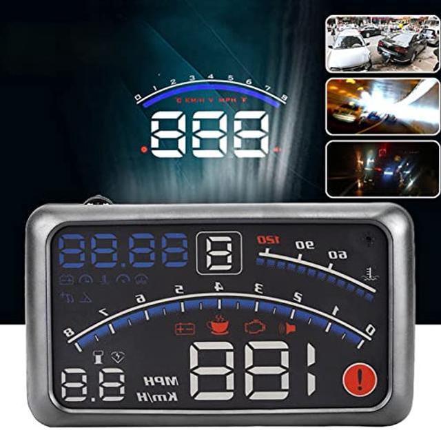  Heads Up Display,5.5 HD OBD II Car GPS HUD Head Up Speed  Display Over Speed Warning,Fuel Consumption,Temperature : Electronics