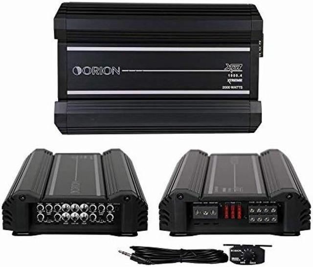 Orion XTR1000.4 Four Channel Car Audio Amplifier with Built-in High And Low  Pass Filters, Bass Boost, Tri-Mode Capable / FREE ALPHASONIK EARBUDS