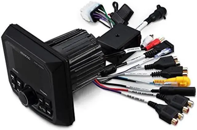 Alt view image 5 of 5 - KENWOOD KMR-XM500 EXCELON Marine Guage Receiver Weatherproof, 2.7 Inch LCD, Built in Amplifer, Bluetooth, Digital Media MP3 Player, No CD Player, USB Port, AM/FM/Weather Band Tuner, Rear Camera Input