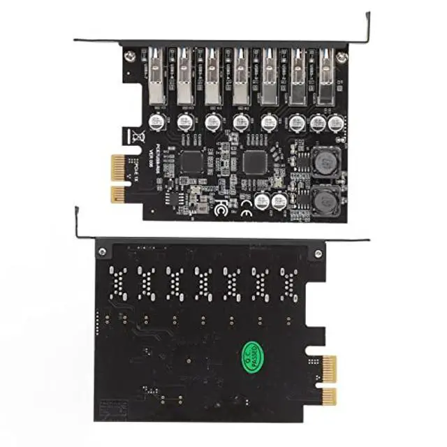 Alt view image 4 of 5 - Sanpyl 7 Port PCIE Expansion Card, PCIE to USB3.2 Expansion Card 5Gbps High Speed Transmission PCIE USB Card Internal USB Hub Converter Extender Adapter Card