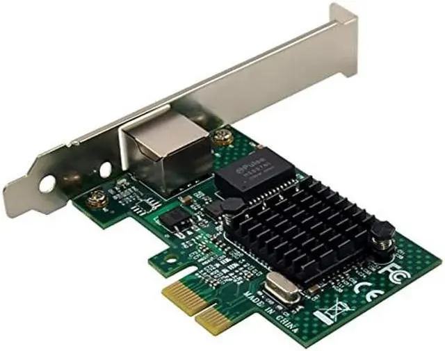 Alt view image 3 of 5 - PCIe Gigabit Ethernet Server Adapter with Broadcom NetXtreme BCM5751 10/100/1000Mbps Gigabit Desktop PCI-E Network Card NIC