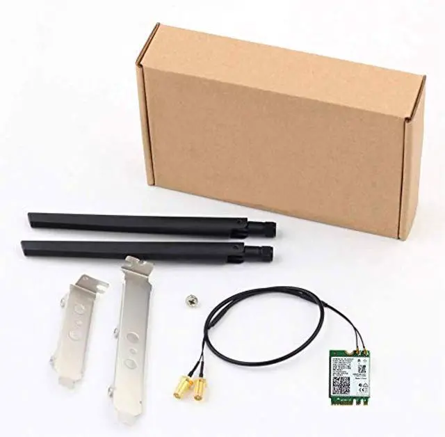 Alt view image 4 of 5 - AX210NGW DTK WiFi Card WiFi 6E Supports 6GHz, 2230, 2x2 AX+BT 5.3+Tri-Band, Includes RF Cable (11 inch), 5dBi High Gain Antennas and Low-Profile Brackets
