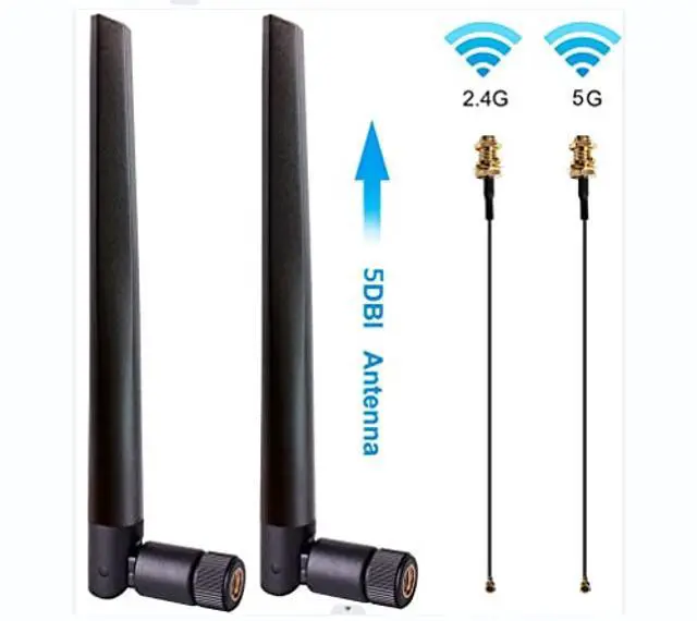 Alt view image 5 of 5 - AX210NGW DTK WiFi Card WiFi 6E Supports 6GHz, 2230, 2x2 AX+BT 5.3+Tri-Band, Includes RF Cable (11 inch), 5dBi High Gain Antennas and Low-Profile Brackets