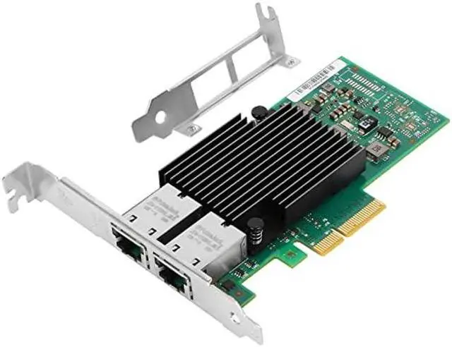 Main image of 10Gb PCI-E NIC Network Card for Intel X550-T2, 1GbE/2.5GbE/5GbE/10GbE Copper Dual RJ45 Port, with Intel ELX550AT2 Controller, 10G PCI Express LAN Adapter Support Windows Server/Linux/ESX