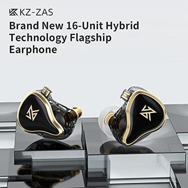 Kinboofi KZ ZAS Wired Earphone,7BA+10mm Dual DD in Ear Headphone