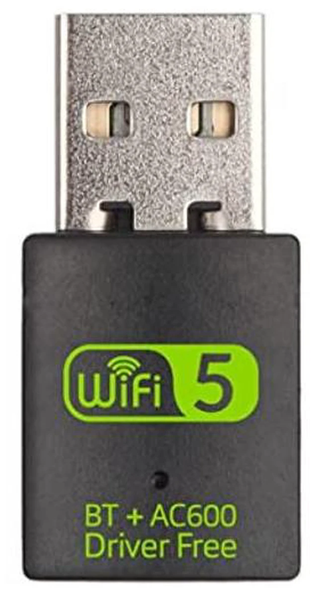 Main image of DIGISHUO Mini WiFi Dongle | USB Bluetooth WiFi Receiver Driver Free Dual Band Network Card, 600Mbps Dual Band 2.4 | 5Ghz Wireless Network External Receiver, for PC | Laptop | Desktop