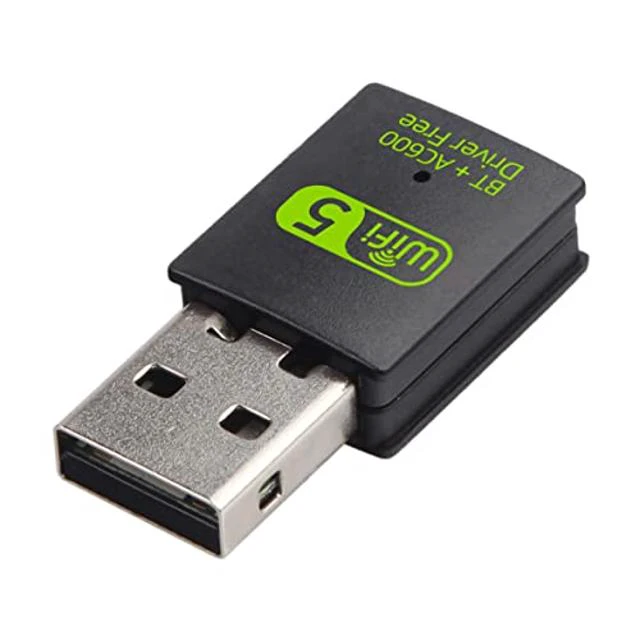 Alt view image 5 of 5 - DIGISHUO Mini WiFi Dongle | USB Bluetooth WiFi Receiver Driver Free Dual Band Network Card, 600Mbps Dual Band 2.4 | 5Ghz Wireless Network External Receiver, for PC | Laptop | Desktop
