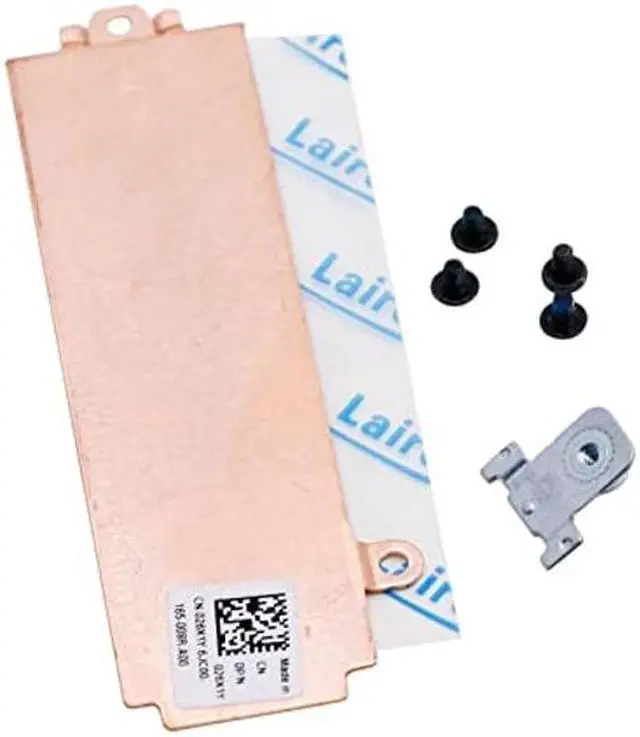 Alt view image 2 of 4 - BestParts Kit M.2 2280 SSD Hard Drive Mounting Bracket Thermal Heatsink Shield Caddy Replacement for DELL Alienware M15 R6 R5 26XY1 026XY1 MHKK8 0MHKK8 15.6" Gaming Laptop