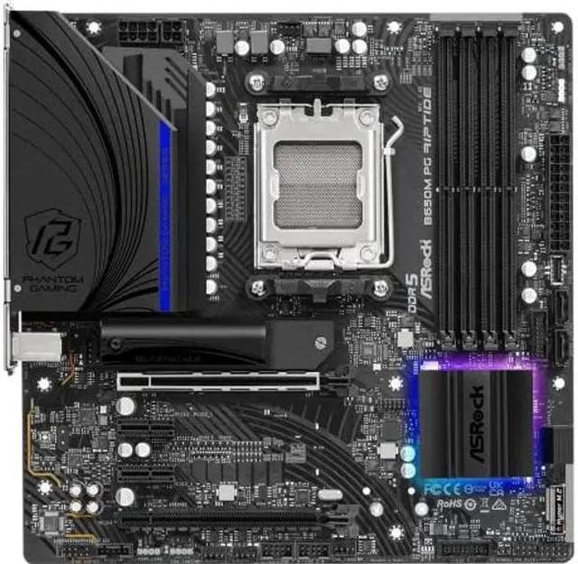 Alt view image 3 of 4 - ASRock B650M PG Riptide AMD Ryzen 7000 Series Processors Motherboard