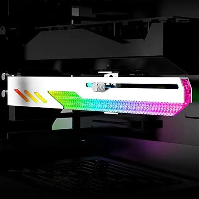 Alt view image 2 of 5 - ZLiT Graphics Card Support Bracket,Adjustable Height GT8 Graphics Card Bracket 5V3Pin ARGB GPU Support Video Card Stand Holder Brace Support Bracket (White)